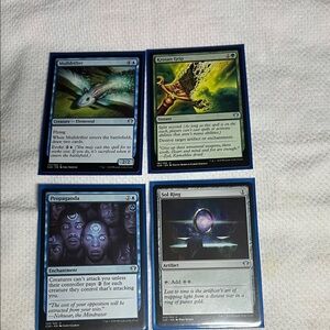 Magic: The Gathering Card Set with Blue Sleeves